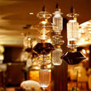 GobekUsa Ballet Pendant Lamp Clear Amber Glass Shade Restaurant Bedroom Lighting