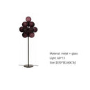 GobekUsa Bubble Glass LED Floor & Table Lamp Set for Modern Living Room & Bedroom