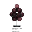 GobekUsa Bubble Glass LED Floor & Table Lamp Set for Modern Living Room & Bedroom
