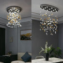 GobekUsa Crystal Dining Chandelier: Elegant Stone Decorative Lighting for Living Room