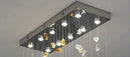 GobekUsa Crystal Dining Chandelier: Elegant Stone Decorative Lighting for Living Room