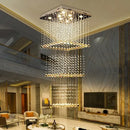 GobekUsa Crystal Teardrop Stairwell Chandelier - Luxury Lighting for Hotel Stairs