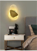 GobekUsa Crystal Wall Lamp: Modern Bedroom & Living Room LED Lighting
