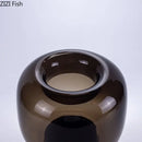 GobekUsa Dark Glass Vase for Desk Decor, Creative Hydroponics Floral Ornaments