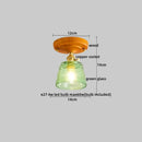 GobekUsa Copper Wood LED Ceiling Lamp Modern Indoor Lighting Fixtures
