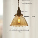 GobekUsa Amber Glass Ball LED Pendant Light, Modern Nordic Hanging Lamp for Home Decor