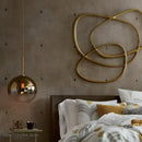 GobekUsa Glass Ball LED Pendant Light: Modern Silver Gold Nordic Kitchen Decor