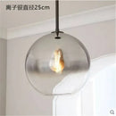 GobekUsa Glass Ball LED Pendant Light: Modern Silver Gold Nordic Kitchen Decor
