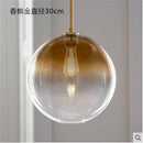 GobekUsa Glass Ball LED Pendant Light: Modern Silver Gold Nordic Kitchen Decor