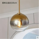 GobekUsa Glass Ball LED Pendant Light: Modern Silver Gold Nordic Kitchen Decor
