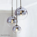 GobekUsa Glass Ball LED Pendant Light: Modern Silver Gold Nordic Kitchen Decor