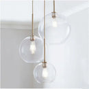 GobekUsa Glass Ball LED Pendant Light: Modern Silver Gold Nordic Kitchen Decor