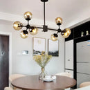 GobekUsa Glass Ball Pendant Lamp: Modern Industrial Loft Iron Luminaria Light