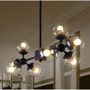 GobekUsa Glass Ball Pendant Lamp: Modern Industrial Loft Iron Luminaria Light