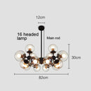 GobekUsa Glass Ball Pendant Lamp: Modern Industrial Loft Iron Luminaria Light
