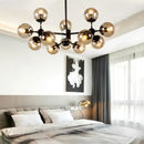 GobekUsa Glass Ball Pendant Lamp: Modern Industrial Loft Iron Luminaria Light