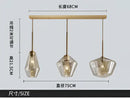 GobekUsa Glass Chandelier: Amber Pendant Lights for Dining, Living Room, Bedroom, Hotel, Cafe