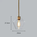 GobekUsa Glass Chandelier: Amber Pendant Lights for Dining, Living Room, Bedroom, Hotel, Cafe