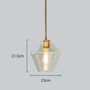 GobekUsa Glass Chandelier: Amber Pendant Lights for Dining, Living Room, Bedroom, Hotel, Cafe