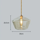 GobekUsa Glass Chandelier: Amber Pendant Lights for Dining, Living Room, Bedroom, Hotel, Cafe