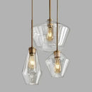 GobekUsa Glass Chandelier: Amber Pendant Lights for Dining, Living Room, Bedroom, Hotel, Cafe