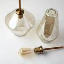GobekUsa Glass Chandelier: Amber Pendant Lights for Dining, Living Room, Bedroom, Hotel, Cafe