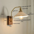 GobekUsa Glass Copper LED Wall Lamp Modern Stair Light Fixtures applique murale