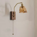 GobekUsa Glass Copper LED Wall Lamp Modern Stair Light Fixtures applique murale