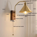 GobekUsa Glass Copper LED Wall Lamp Modern Stair Light Fixtures applique murale