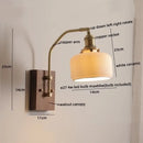 GobekUsa Glass Copper LED Wall Lamp Modern Stair Light Fixtures applique murale