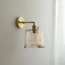 GobekUsa Glass Copper LED Wall Lamp with Knob Switch for Modern Home Decor