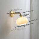 GobekUsa Glass Copper LED Wall Lamp with Knob Switch for Modern Home Decor