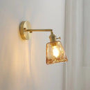 GobekUsa Glass Copper LED Wall Lamp with Knob Switch for Modern Home Decor