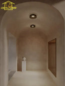 GobekUsa Glass LED Ceiling Light in Amber/Gray/Green - Modern Indoor Lighting for Various Spaces
