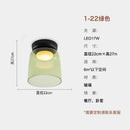 GobekUsa Glass LED Ceiling Light in Amber/Gray/Green - Modern Indoor Lighting for Various Spaces