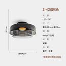 GobekUsa Glass LED Ceiling Light in Amber/Gray/Green - Modern Indoor Lighting for Various Spaces