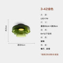 GobekUsa Glass LED Ceiling Light in Amber/Gray/Green - Modern Indoor Lighting for Various Spaces