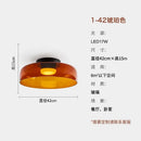 GobekUsa Glass LED Ceiling Light in Amber/Gray/Green - Modern Indoor Lighting for Various Spaces