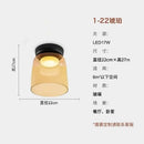 GobekUsa Glass LED Ceiling Light in Amber/Gray/Green - Modern Indoor Lighting for Various Spaces