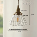 GobekUsa Amber Glass LED Pendant Light - Nordic Modern Balcony Foyer Coffee Wall Lamp