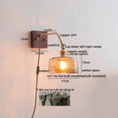 GobekUsa LED Wall Sconce Pull Chain Switch Modern Style Light Fixtures