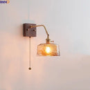 GobekUsa LED Wall Sconce Pull Chain Switch Modern Style Light Fixtures