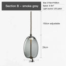 GobekUsa BROKIS Knot Glass Pendant Chandelier Luminaria Deco Bedside Lamp