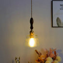 GobekUsa Amber Pendant Light: Nordic Copper Hanging Lamp for Modern Home Decor