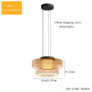 GobekUsa Glass Plate Ceiling Pendant Lights LED Fixture