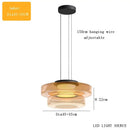 GobekUsa Glass Plate Ceiling Pendant Lights LED Fixture