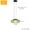GobekUsa Glass Plate Ceiling Pendant Lights LED Fixture