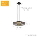 GobekUsa Glass Plate Ceiling Pendant Lights LED Fixture