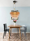 GobekUsa Glass Plate Ceiling Pendant Lights LED Fixture
