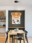 GobekUsa Glass Plate Ceiling Pendant Lights LED Fixture